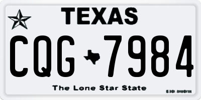 TX license plate CQG7984
