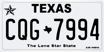 TX license plate CQG7994