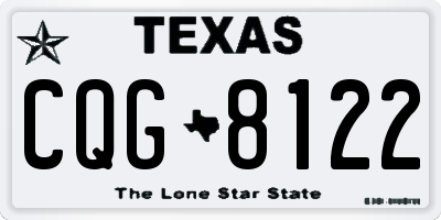 TX license plate CQG8122