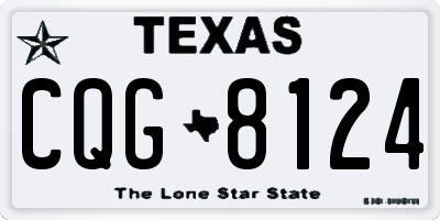 TX license plate CQG8124