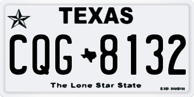 TX license plate CQG8132