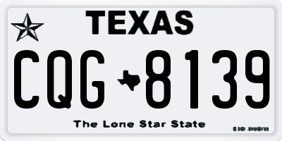 TX license plate CQG8139
