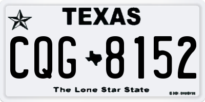 TX license plate CQG8152