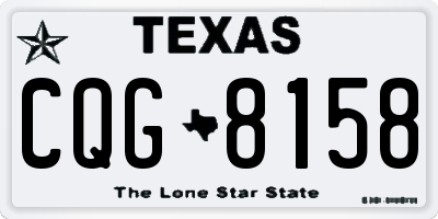 TX license plate CQG8158