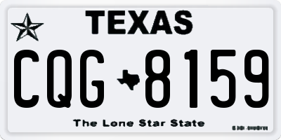 TX license plate CQG8159
