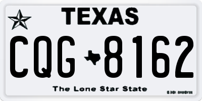 TX license plate CQG8162