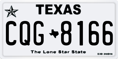 TX license plate CQG8166