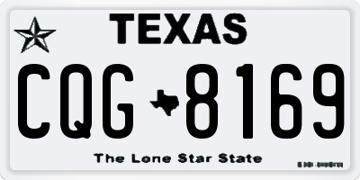 TX license plate CQG8169