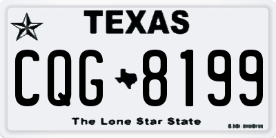 TX license plate CQG8199