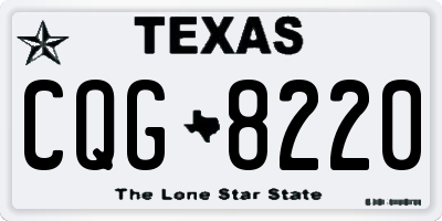 TX license plate CQG8220