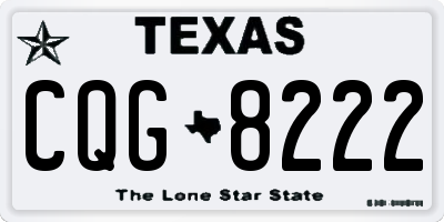 TX license plate CQG8222