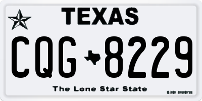 TX license plate CQG8229