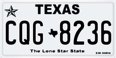 TX license plate CQG8236