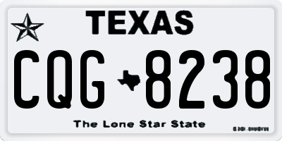 TX license plate CQG8238
