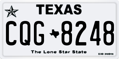 TX license plate CQG8248