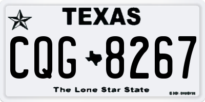 TX license plate CQG8267