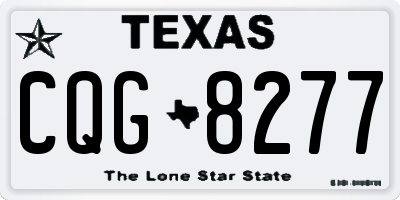 TX license plate CQG8277