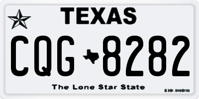 TX license plate CQG8282