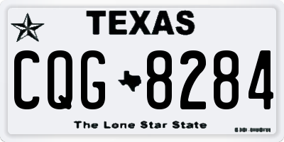 TX license plate CQG8284
