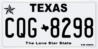 TX license plate CQG8298