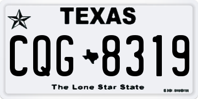 TX license plate CQG8319