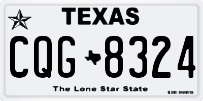 TX license plate CQG8324