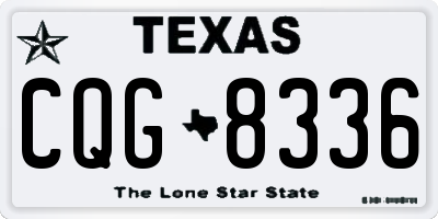 TX license plate CQG8336