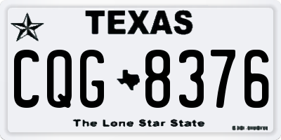 TX license plate CQG8376