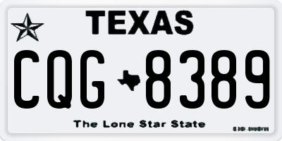 TX license plate CQG8389