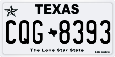 TX license plate CQG8393