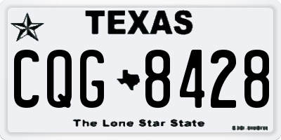 TX license plate CQG8428