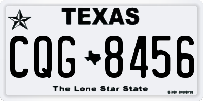 TX license plate CQG8456