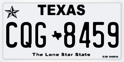 TX license plate CQG8459