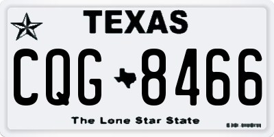 TX license plate CQG8466