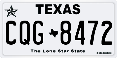 TX license plate CQG8472