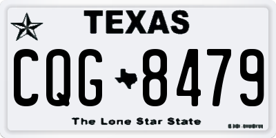 TX license plate CQG8479