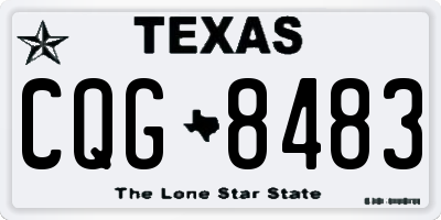 TX license plate CQG8483