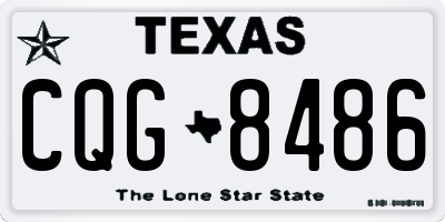 TX license plate CQG8486