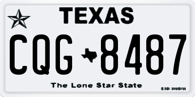 TX license plate CQG8487
