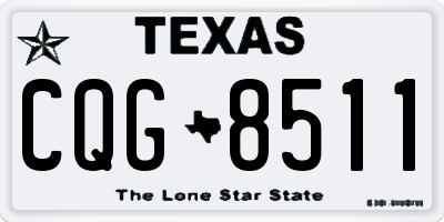 TX license plate CQG8511