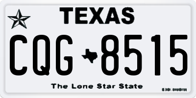 TX license plate CQG8515