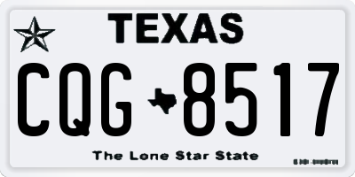 TX license plate CQG8517