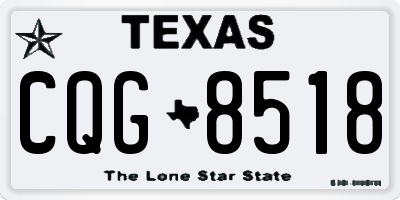 TX license plate CQG8518