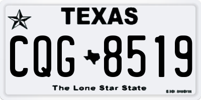 TX license plate CQG8519