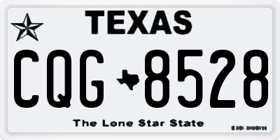 TX license plate CQG8528