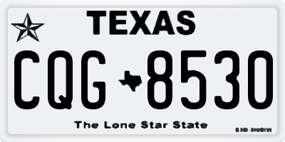 TX license plate CQG8530