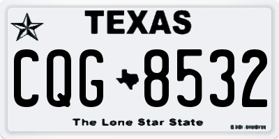 TX license plate CQG8532