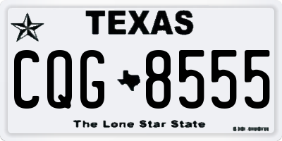 TX license plate CQG8555