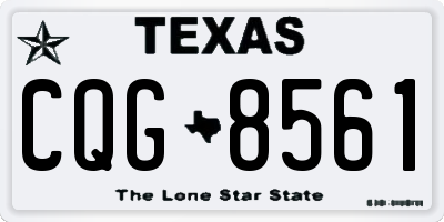 TX license plate CQG8561