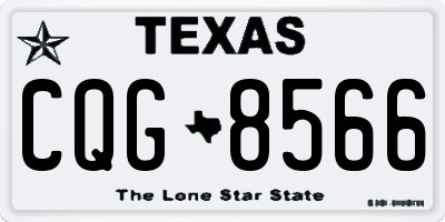 TX license plate CQG8566
